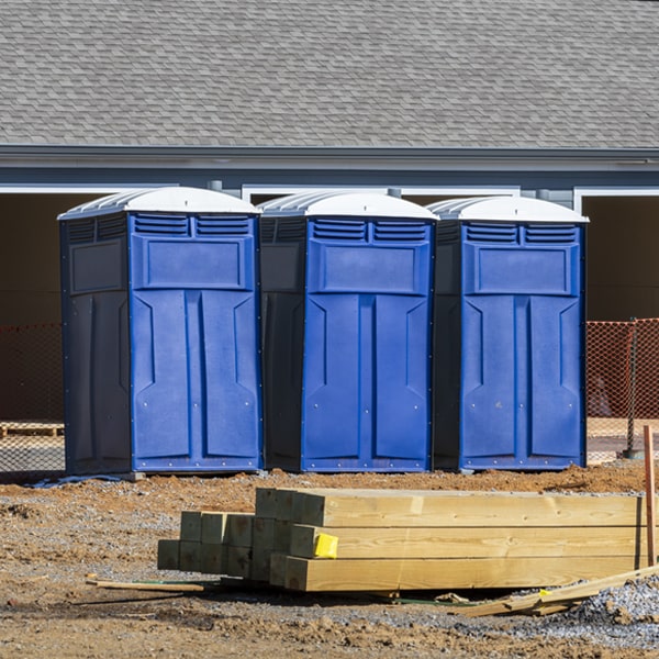 how can i report damages or issues with the portable restrooms during my rental period in Milton